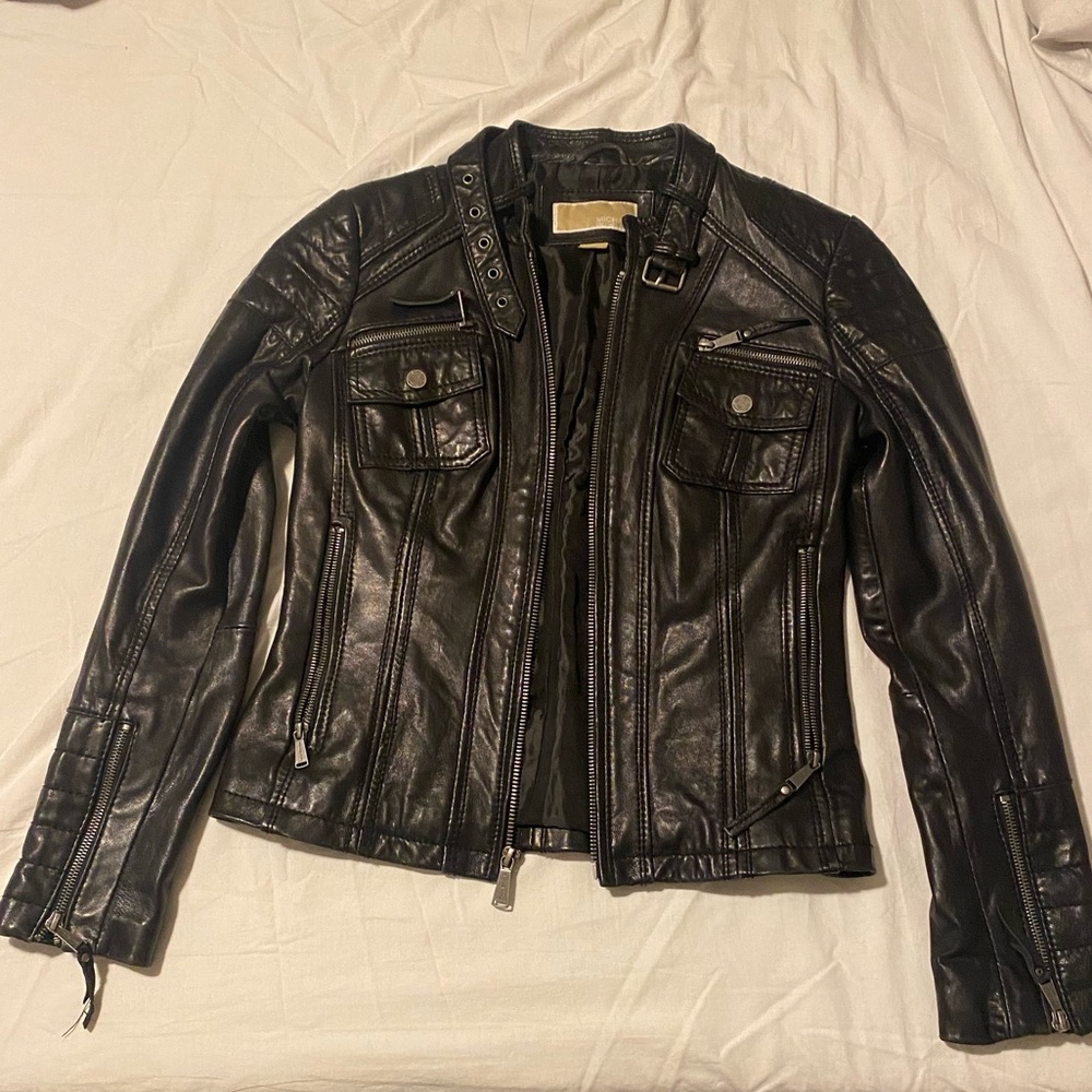 Michael Kors Women’s XS Black Leather Jacket